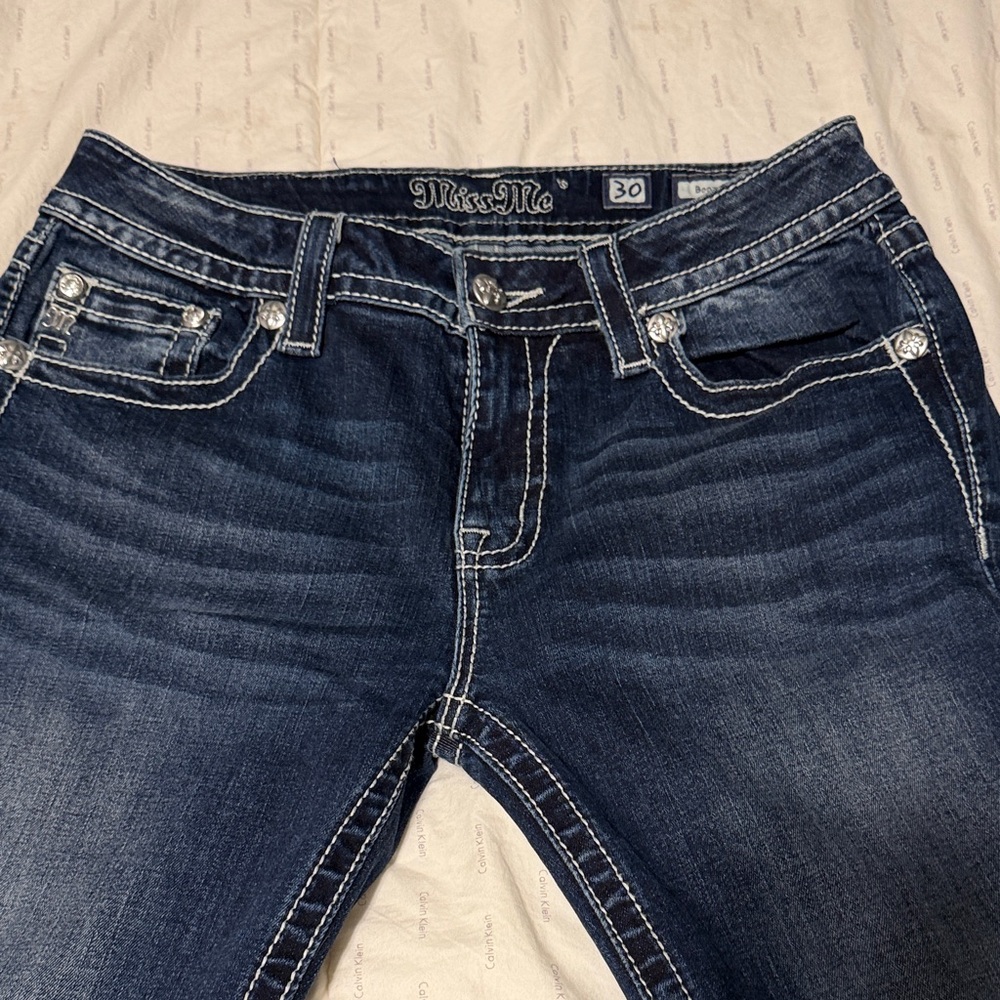 Miss Me Dark Blue Boot Cut Jeans